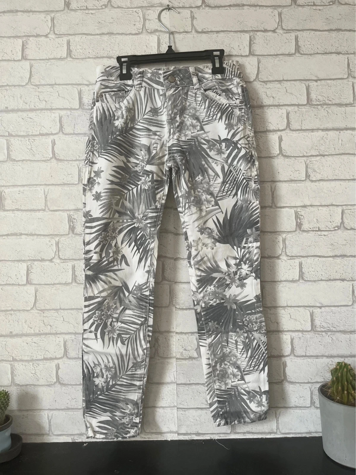 Superbe jean Pimkie T36 – imprimé tropical tendance